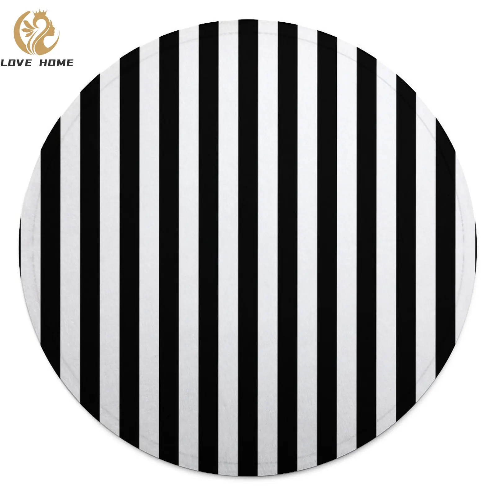 Classic Striped Blanket Black White Stripes Fleece Camping Round Blanket Soft Cheap Cute Bedspread
Classic Striped Blanket Black White Stripes Fleece Camping Round Blanket Soft Cheap Cute Bedspread