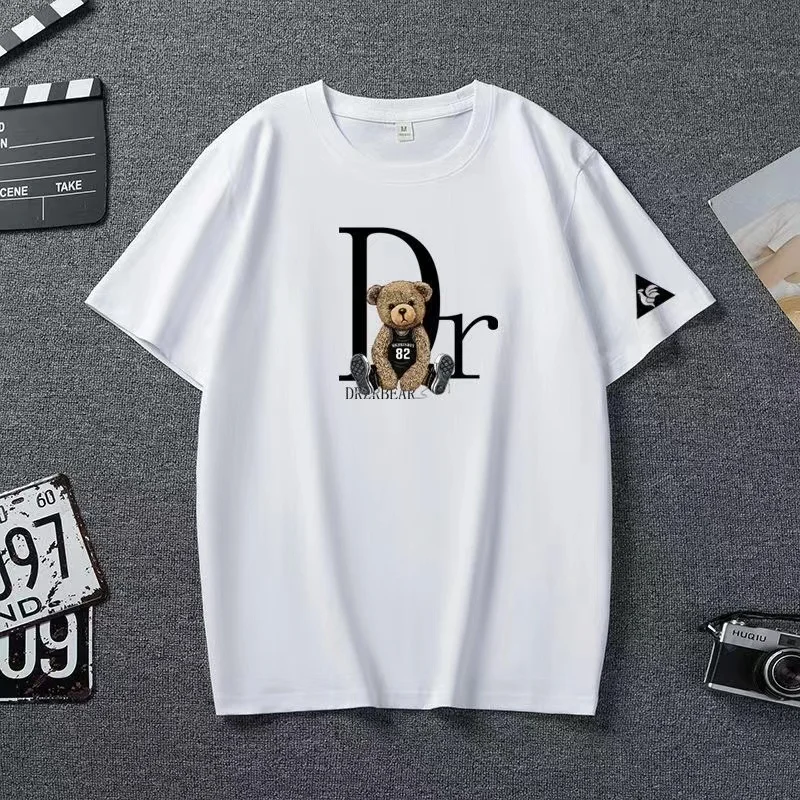 Summer Cotton Men's T-Shirt High Quality Men's Shirt Vintage Bear Print Fashion Casual Streetwear Fun Men's and Women's T-Shirt
Summer Cotton Men's T-Shirt High Quality Men's Shirt Vintage Bear Print Fashion Casual Streetwear Fun Men's and Women's T-Shirt