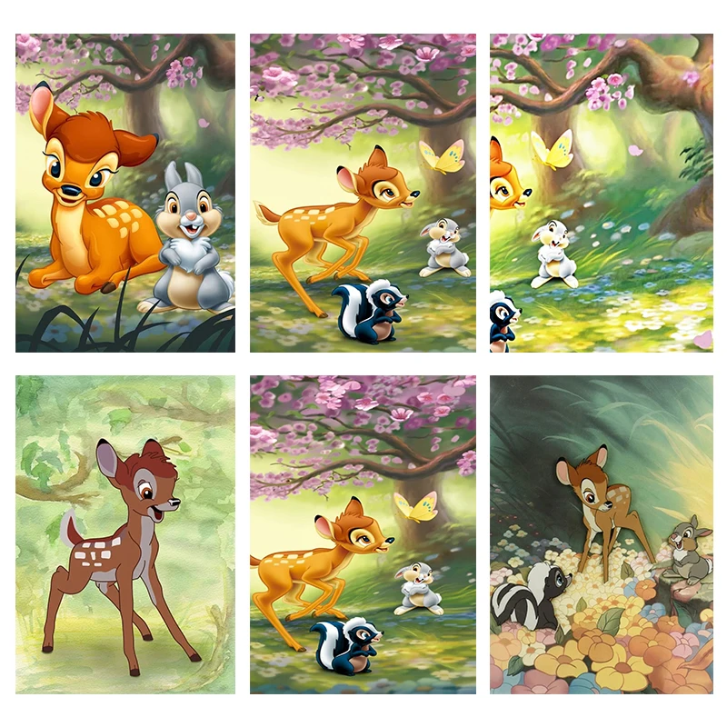 Disney Diamond Painting Mosaic Kits The Fawn Bambi Rabbit Cartoon Animal Diamond Embroidery Diy Full Round Home Decor Gift Ll422
Disney Diamond Painting Mosaic Kits The Fawn Bambi Rabbit Cartoon Animal Diamond Embroidery Diy Full Round Home Decor Gift Ll422