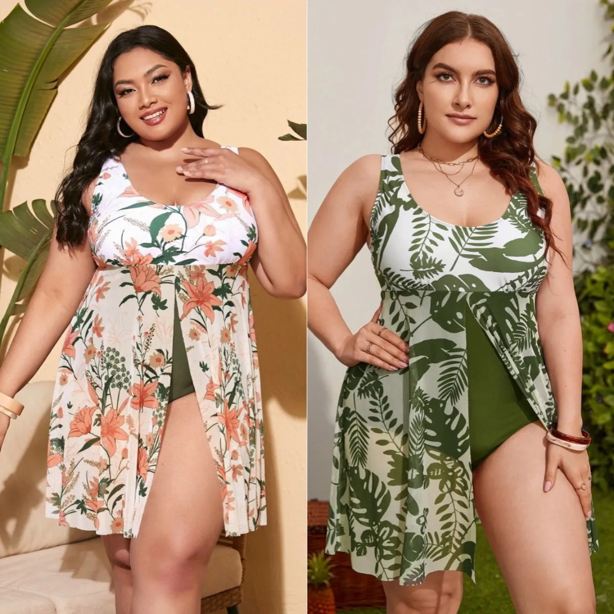 2023 New Plus Size Swimwear for Fat Ladies, Belly Covering and Slim Conservative Printed Skirt Split Bikini
2023 New Plus Size Swimwear for Fat Ladies, Belly Covering and Slim Conservative Printed Skirt Split Bikini