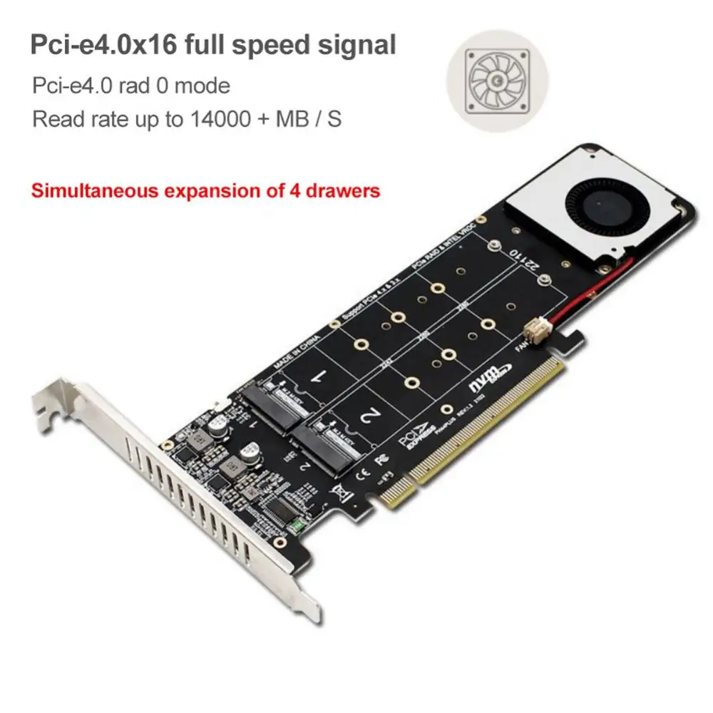 Двусторонняя 4-дисковая плата NVME Raid PCI-E X16, раздельная плата PCI-E X16 до M.2, МБ-ключ, NVME X4SSD, RAID, строительная плата, поддержка 2242/2260
Двусторонняя 4-дисковая плата NVME Raid PCI-E X16, раздельная плата PCI-E X16 до M.2, МБ-ключ, NVME X4SSD, RAID, строительная плата, поддержка 2242/2260