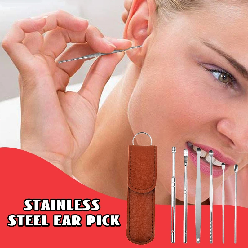 Набор ложек для копания ушей из нержавеющей стали, комплект из 6/7 предметов в коробке, портативный прибор для чистки ушей для мужчин и женщин
Набор ложек для копания ушей из нержавеющей стали, комплект из 6/7 предметов в коробке, портативный прибор для чистки ушей для мужчин и женщин