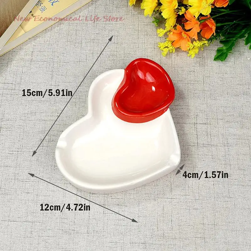 New European Ashtray Red Heart A Creative Porcelain Ashtray Household Merchandises
New European Ashtray Red Heart A Creative Porcelain Ashtray Household Merchandises