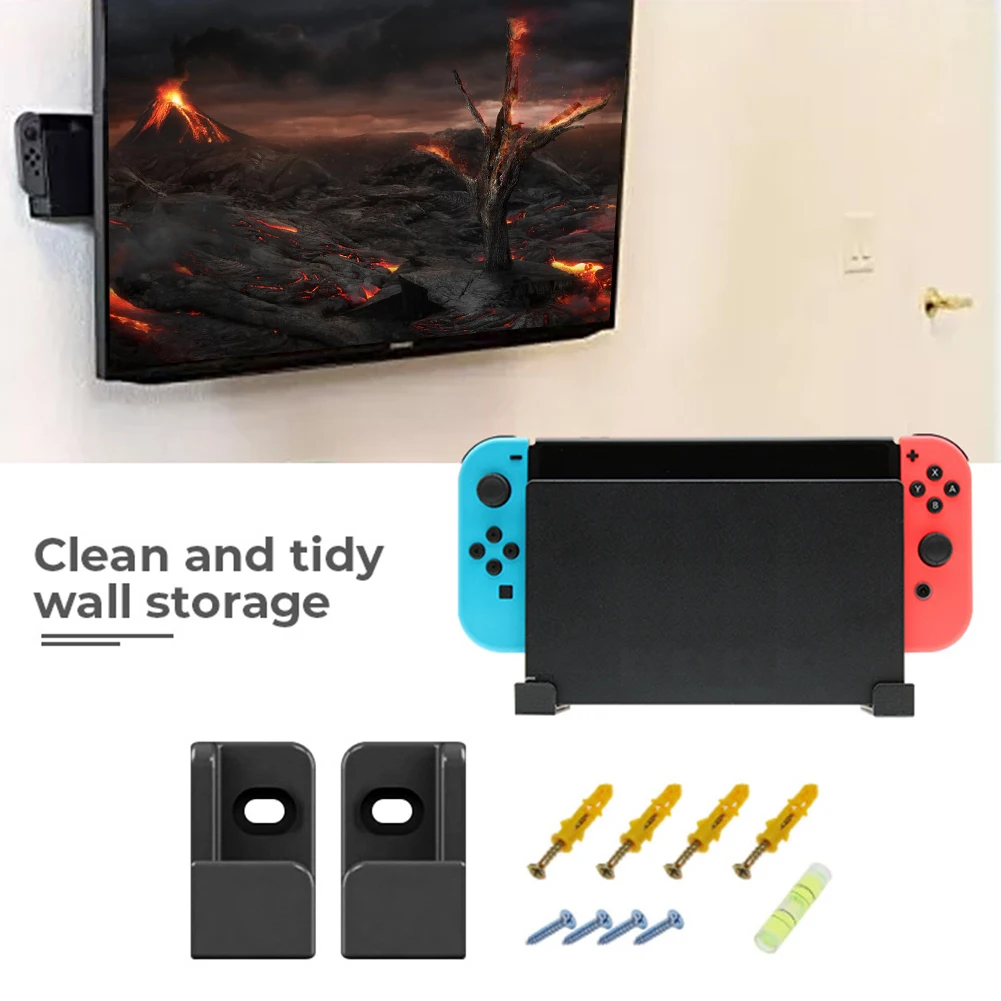 Wall Hanging Holder Bracket for Switch OLED Game Console Gamepad Hook Wall Mount Storage Support for TV Dock
Wall Hanging Holder Bracket for Switch OLED Game Console Gamepad Hook Wall Mount Storage Support for TV Dock