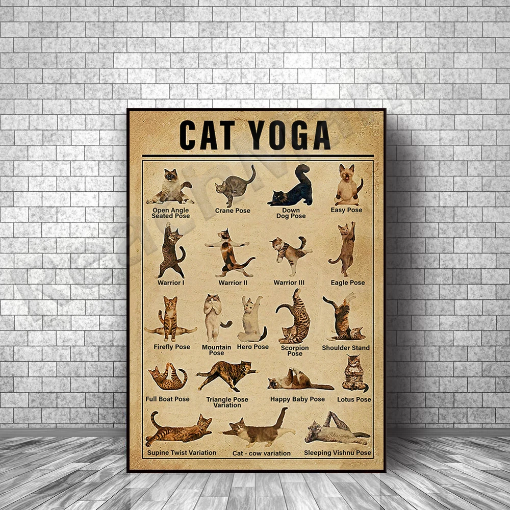 Cat Yoga Poster, Animal Yoga Prints, Artwork Wall Art Poster Canvas Print for Home Office Living Room Decor
Cat Yoga Poster, Animal Yoga Prints, Artwork Wall Art Poster Canvas Print for Home Office Living Room Decor