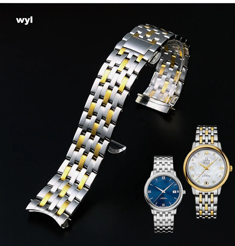 Solid Stainless Steel Watchband For Omega DEVILLE Watch Strap Deployment Clasp Curved End Wrist Watches Bracelet 20mm
Solid Stainless Steel Watchband For Omega DEVILLE Watch Strap Deployment Clasp Curved End Wrist Watches Bracelet 20mm