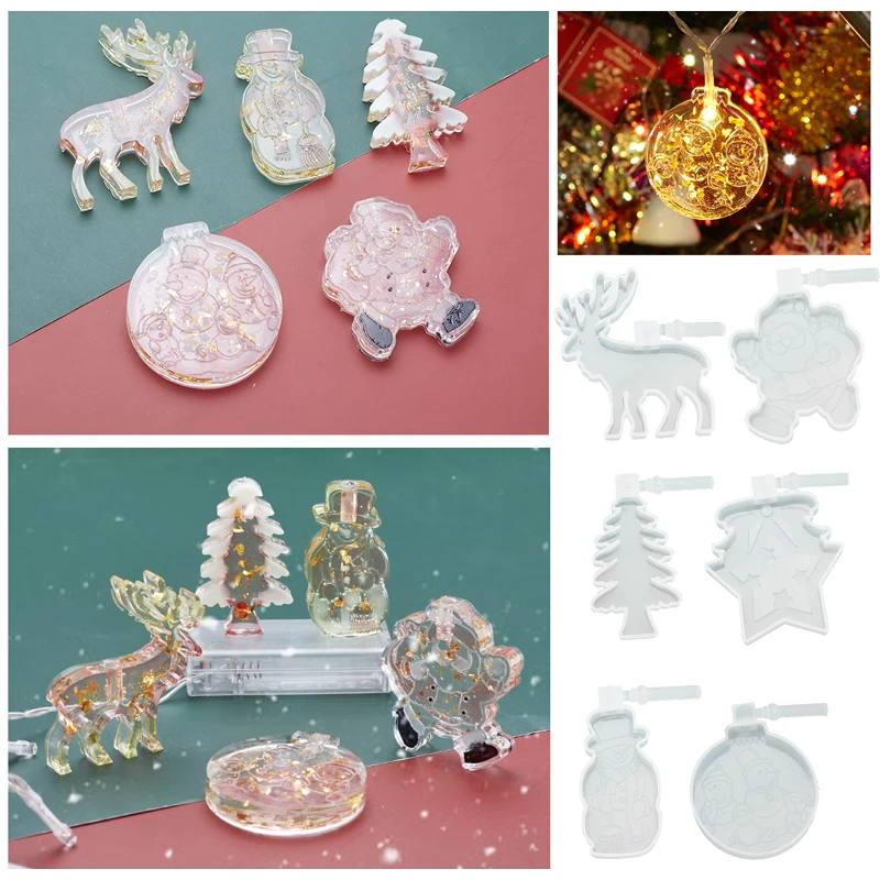 Christmas Tree Bell Elk Pendant Casting Silicone Mould Lamp Sign Pendant Crystal Epoxy Resin Mold Making Christmas Hanging Decor
Christmas Tree Bell Elk Pendant Casting Silicone Mould Lamp Sign Pendant Crystal Epoxy Resin Mold Making Christmas Hanging Decor