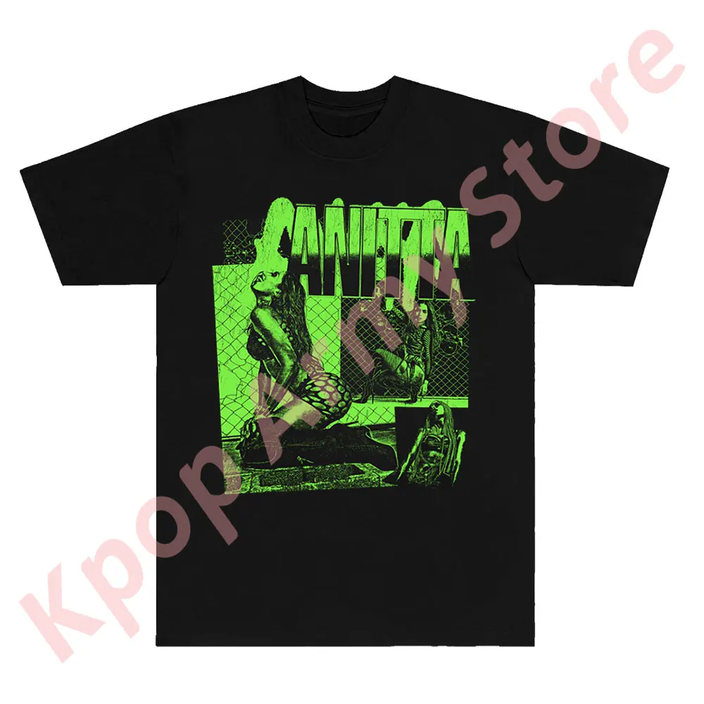 Зеленый Коллаж футболки Funk Generation Tour Merch летняя модная повседневная футболка