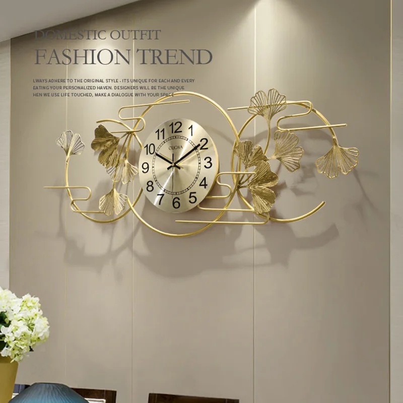 Luxury Modern Design Wall Clock Gold Iron Living Room Home Fashion TV Background Wall Wall Watch Creative Mute Decorative Clock
Luxury Modern Design Wall Clock Gold Iron Living Room Home Fashion TV Background Wall Wall Watch Creative Mute Decorative Clock