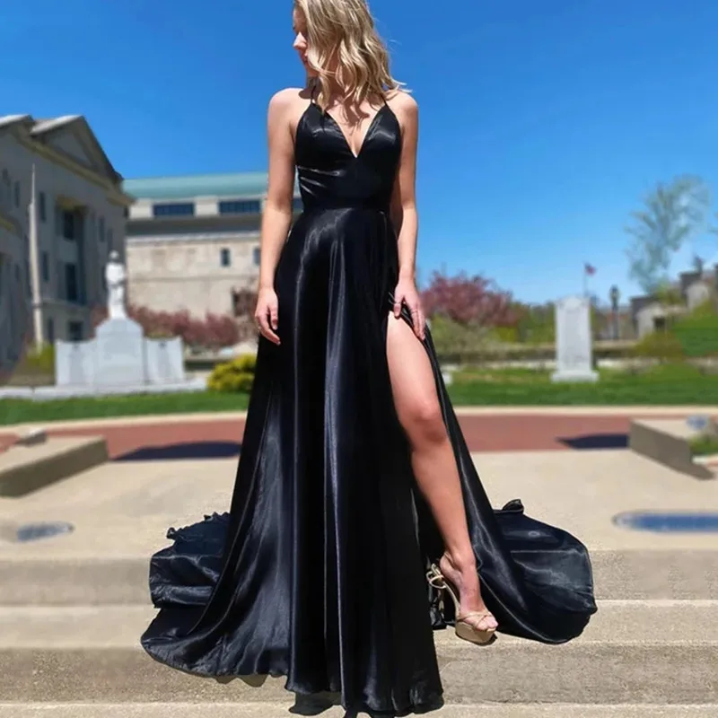 Sexy fashion Italian Strapless evening dress black 2022 sexy V-neck Prom Dress sleeveless split open back lace up formal party
Sexy fashion Italian Strapless evening dress black 2022 sexy V-neck Prom Dress sleeveless split open back lace up formal party