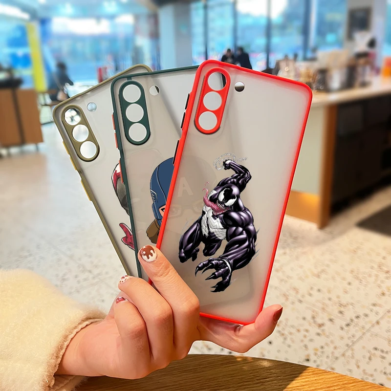 Marvel Avengers man hero For Samsung Galaxy S21 S20 FE Ultra Plus S10 S9 S8 5G M31S 30 20 Frosted Translucent Phone Case
Marvel Avengers man hero For Samsung Galaxy S21 S20 FE Ultra Plus S10 S9 S8 5G M31S 30 20 Frosted Translucent Phone Case