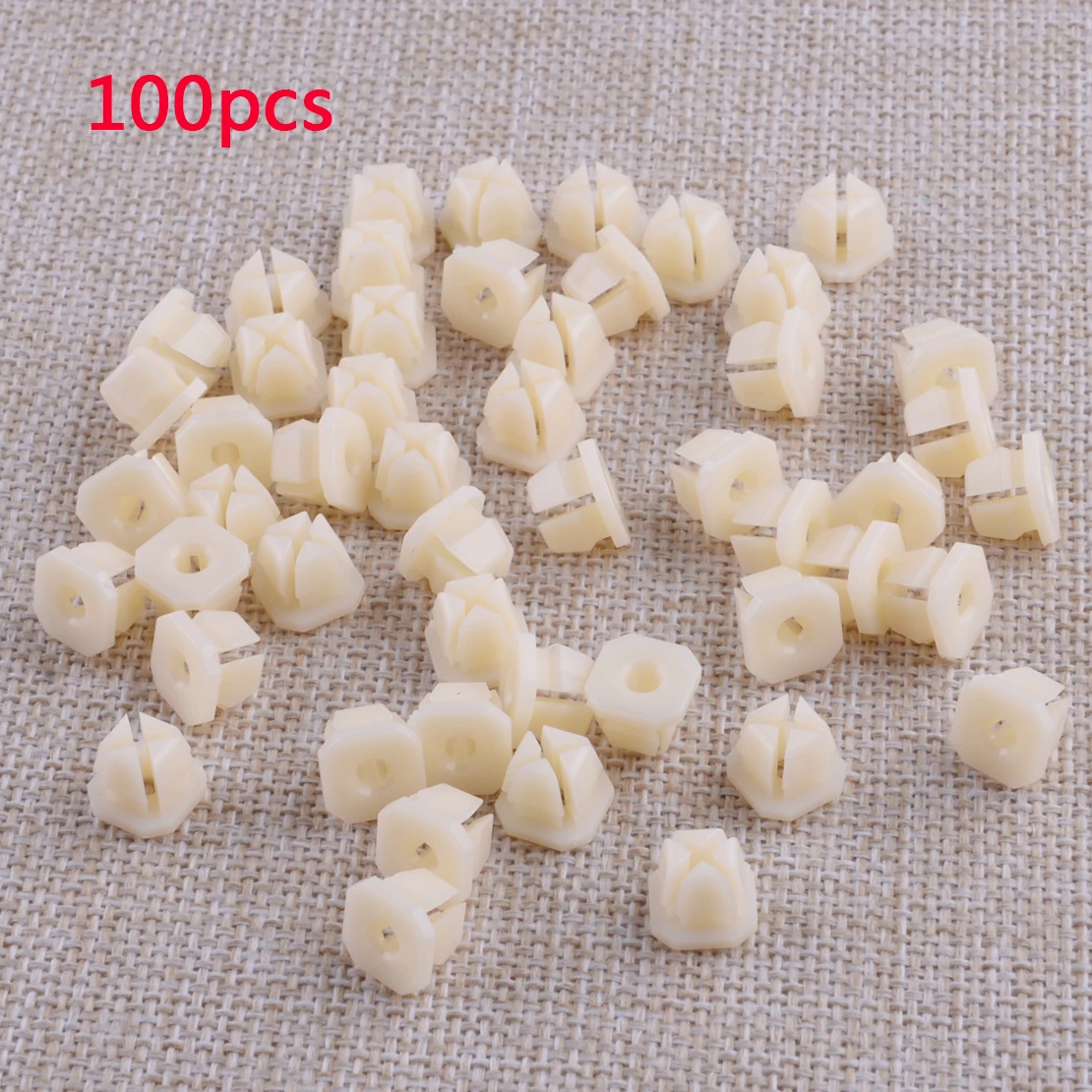 347347 2 Sets White Headlight Bezel Grill #8 #10 Screw Nut Clip Fit for Chevrolet Buick 5/16" Square Hole 3919773 3893980
347347 2 Sets White Headlight Bezel Grill #8 #10 Screw Nut Clip Fit for Chevrolet Buick 5/16" Square Hole 3919773 3893980