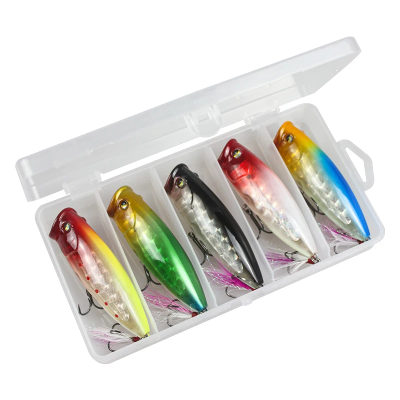5 pcs Fishing Kit Topwater Fishing Lures Bass Poppers Fishing Lure Baits Fishing Crankbait Lures 3d Eyes Lifelike Swim Baits
5 pcs Fishing Kit Topwater Fishing Lures Bass Poppers Fishing Lure Baits Fishing Crankbait Lures 3d Eyes Lifelike Swim Baits