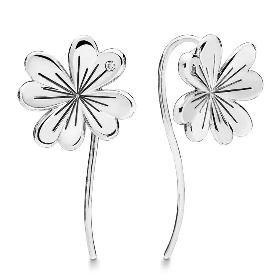 Original Sparkling Lucky Four-leaf Clovers Hanging Stud Earrings For Women 925 Sterling Silver Wedding Gift Pandora Jewelry 
Original Sparkling Lucky Four-leaf Clovers Hanging Stud Earrings For Women 925 Sterling Silver Wedding Gift Pandora Jewelry