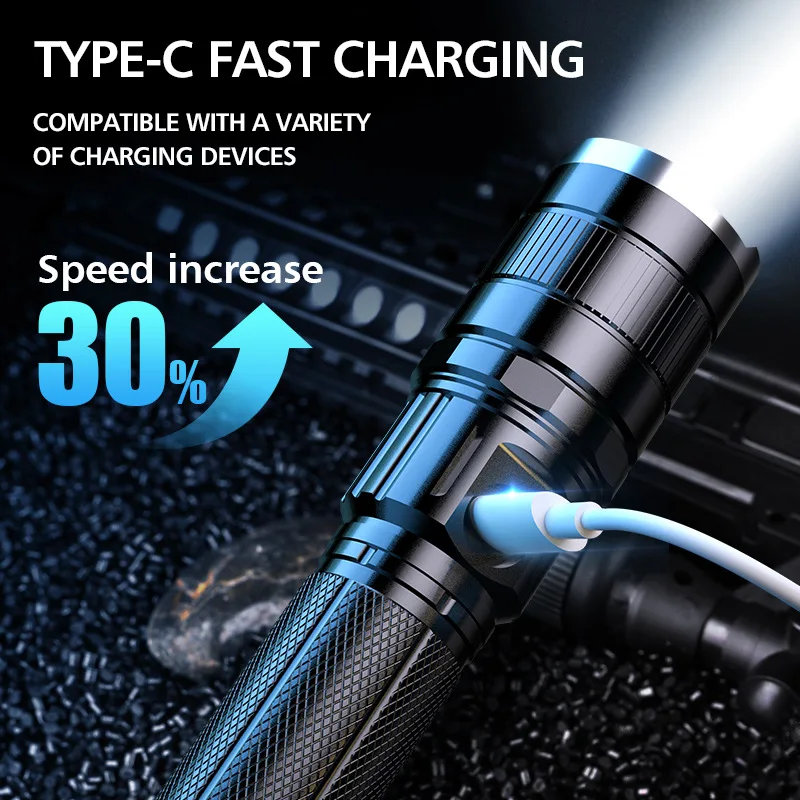 NEW Rechargeable Flashlights Torches LED Magnetic Bright Zoom Powerful Torch Tactical Pocket Flashlight USB Rechargeable Camping
NEW Rechargeable Flashlights Torches LED Magnetic Bright Zoom Powerful Torch Tactical Pocket Flashlight USB Rechargeable Camping