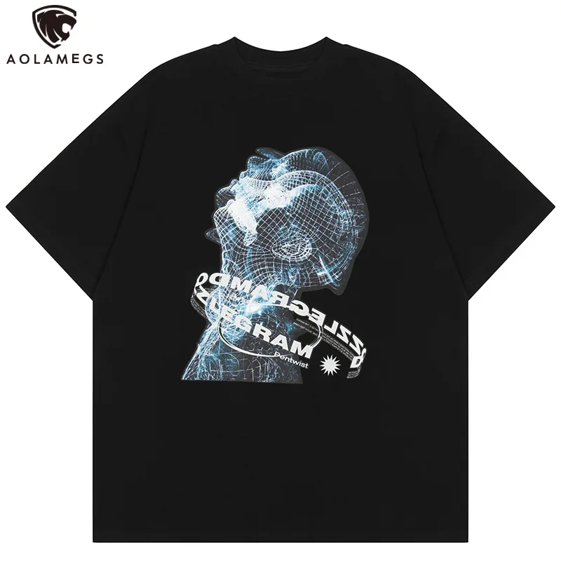 Aolamegs Men's T Shirts Letter Print Cool Robot Picture O-Neck Tees Oversize Advance Simple All Match High Street Men's Clothing
Aolamegs Men's T Shirts Letter Print Cool Robot Picture O-Neck Tees Oversize Advance Simple All Match High Street Men's Clothing