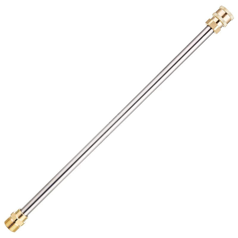 Pressure Washer Extension Wand, Universal Spear Extender For Power Washers, M22 To 1/4 Inch Quick Coupling
Pressure Washer Extension Wand, Universal Spear Extender For Power Washers, M22 To 1/4 Inch Quick Coupling