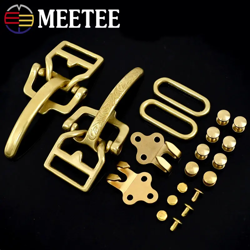 1Set=4pcs Meetee Solid Brass Cavalry Belt Buckle for Men 38mm Belt Rivet Screws Accessories DIY Waistband Leather Craft
1Set=4pcs Meetee Solid Brass Cavalry Belt Buckle for Men 38mm Belt Rivet Screws Accessories DIY Waistband Leather Craft