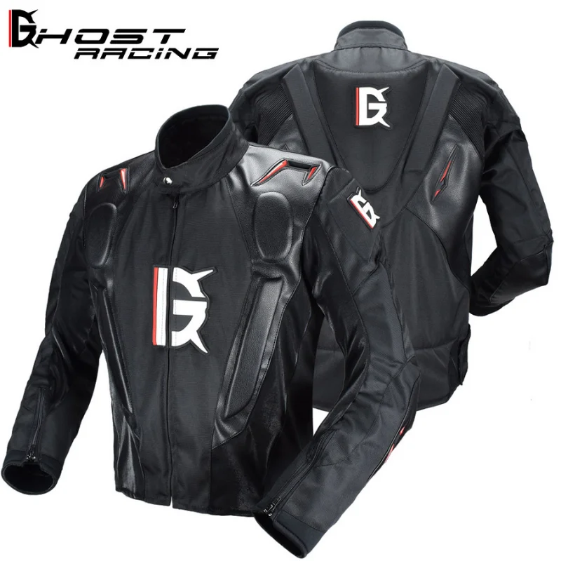 Ghost Racing Men's Motorcycle Jacket Breathable Motorcyclist Leather Jacket With Protective Gear Motocross Jacket Clothing
Ghost Racing Men's Motorcycle Jacket Breathable Motorcyclist Leather Jacket With Protective Gear Motocross Jacket Clothing