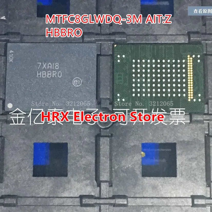 

100% New Original MTFC8GLWDQ-3M AIT Z HBBRO HBBR0 BGA EMMC CHIP (1-10piece)