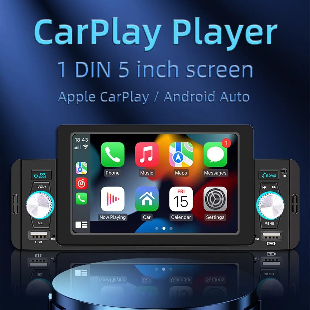5 inch Car Radio Bluetooth MP5 Player Android Auto Multimedia Player MirrorLink FM Receiver Backlight Audio System Accessories
5 inch Car Radio Bluetooth MP5 Player Android Auto Multimedia Player MirrorLink FM Receiver Backlight Audio System Accessories
