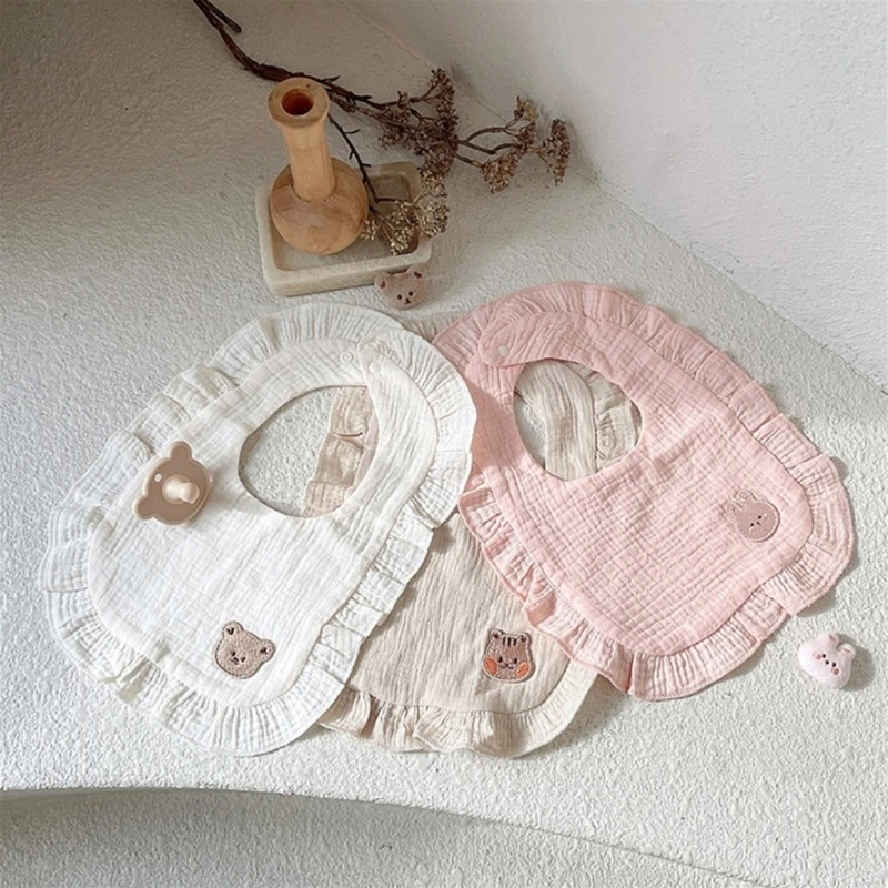 Cartoon Bear Rabbit Baby Apron Lace Bibs for Kids Cotton Yarn Breathable Burp Cloths Baby Stuff Bandana Scarf for Infant
Cartoon Bear Rabbit Baby Apron Lace Bibs for Kids Cotton Yarn Breathable Burp Cloths Baby Stuff Bandana Scarf for Infant