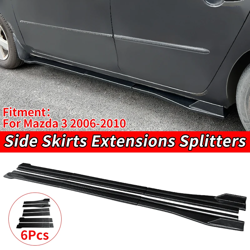 For Mazda 3 2006-2012 2010 Car Side Skirts Extensions Splitters Kit Rocker Anti-Scratch Winglet Wings Bumper Accessories Carbon
For Mazda 3 2006-2012 2010 Car Side Skirts Extensions Splitters Kit Rocker Anti-Scratch Winglet Wings Bumper Accessories Carbon