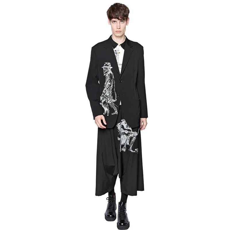 Расписанные вручную гитарные музыкальные принты Yohji Yamamoto Темный ветер для мужчин и женщин мужские брюки кюлоты для мужчин и женщин
Расписанные вручную гитарные музыкальные принты Yohji Yamamoto Темный ветер для мужчин и женщин мужские брюки кюлоты для мужчин и женщин