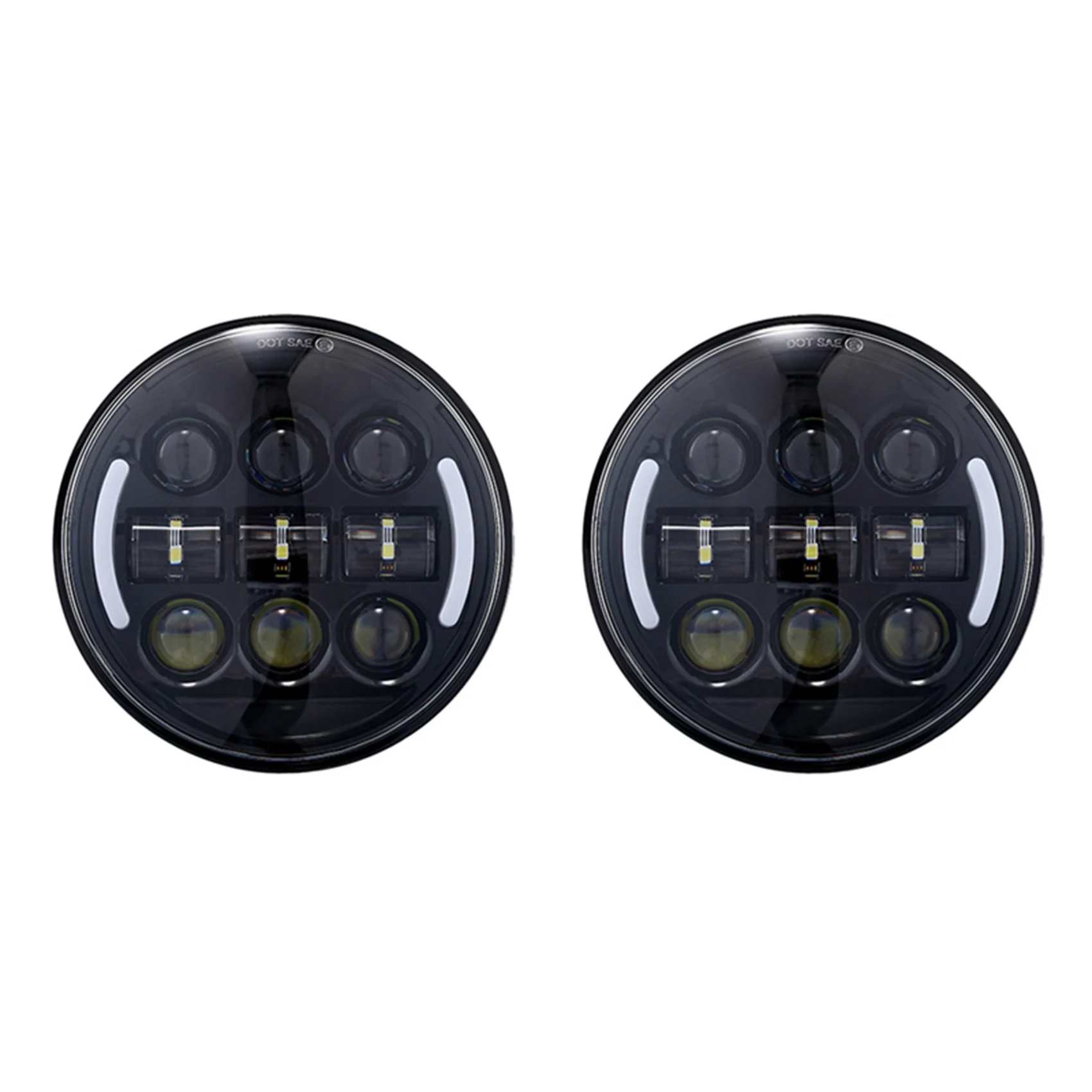 2X 45W 5.75 Inch Motorcycle Headlight LED Round Head Light Lamp High Low Beam Projector with DRL Turn Signal Light
2X 45W 5.75 Inch Motorcycle Headlight LED Round Head Light Lamp High Low Beam Projector with DRL Turn Signal Light