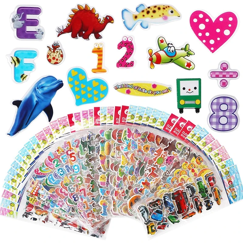 5 Sheets Kids Stickers Different 3D Puffy Bulk Stickers for Girl Boy Birthday Gift Scrapbooking Reward Cartoon Animals Sticker
5 Sheets Kids Stickers Different 3D Puffy Bulk Stickers for Girl Boy Birthday Gift Scrapbooking Reward Cartoon Animals Sticker