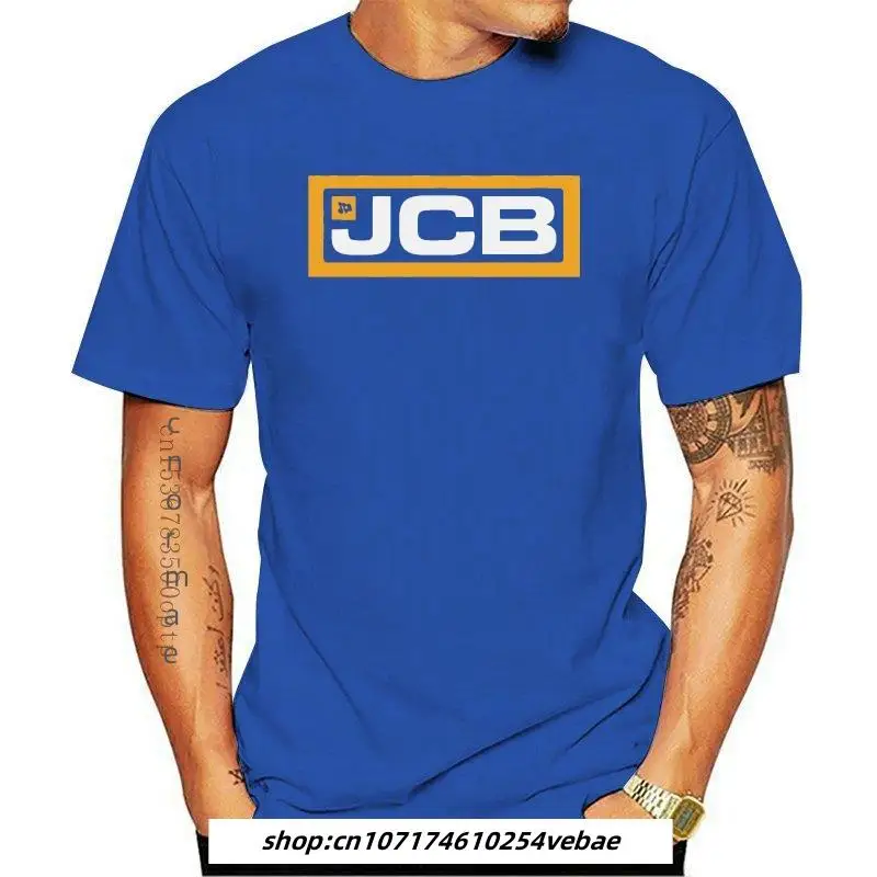 Мужская одежда, модные мужские хлопковые футболки с логотипом JCB, мужские топы с круглым вырезом, черный Размер, женская футболка 
Мужская одежда, модные мужские хлопковые футболки с логотипом JCB, мужские топы с круглым вырезом, черный Размер, женская футболка