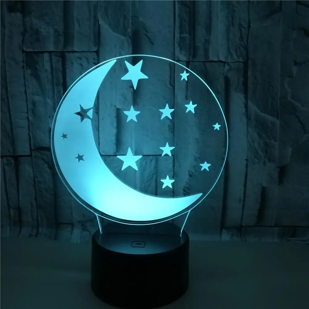 Star Crescent Moon 3D Lamp Acrylic USB LED Night Lights Neon Sign Lamp Christmas Decorations for Home Bedroom Birthday Gifts
Star Crescent Moon 3D Lamp Acrylic USB LED Night Lights Neon Sign Lamp Christmas Decorations for Home Bedroom Birthday Gifts