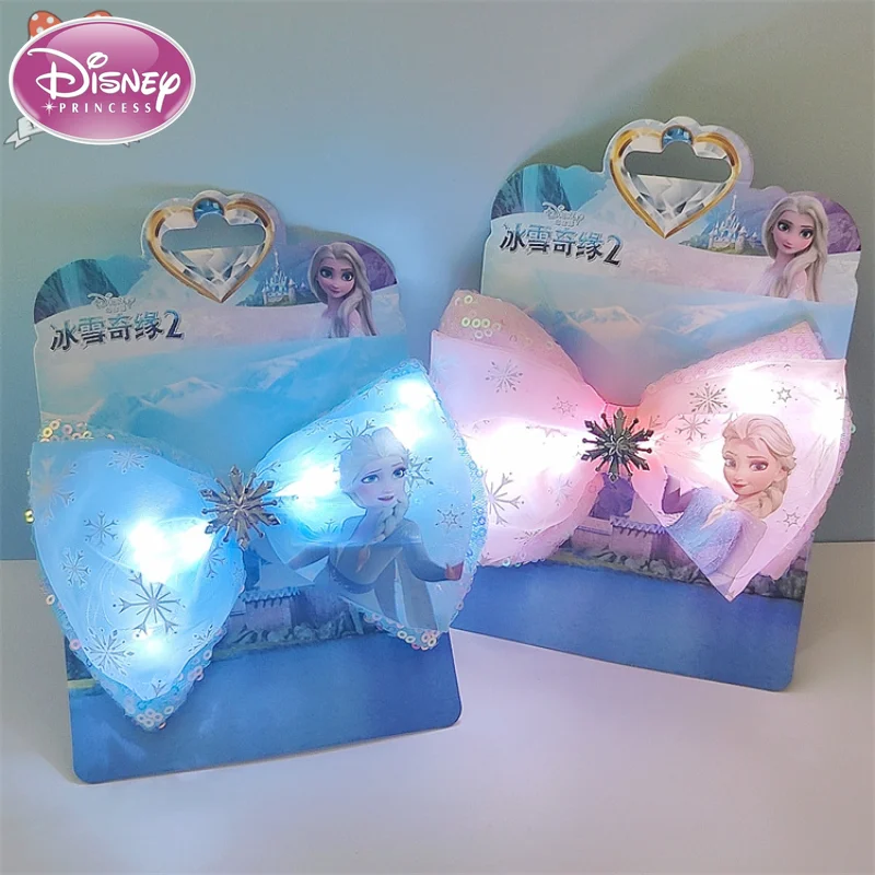 Disney Kids Hairpin Girls Sequin Bow Hairpin Princess Elsa Series Can Glow Hair Accessories Girls Cute Side Clip Gift
Disney Kids Hairpin Girls Sequin Bow Hairpin Princess Elsa Series Can Glow Hair Accessories Girls Cute Side Clip Gift