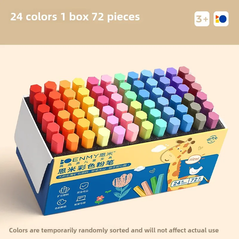 ENMY 12/36 яркий цветной мел, непыльный, пылезащитный, безопасный художественный мел для рисования для доски, учителей, студентов, живопись, школьные принадлежности
ENMY 12/36 яркий цветной мел, непыльный, пылезащитный, безопасный художественный мел для рисования для доски, учителей, студентов, живопись, школьные принадлежности