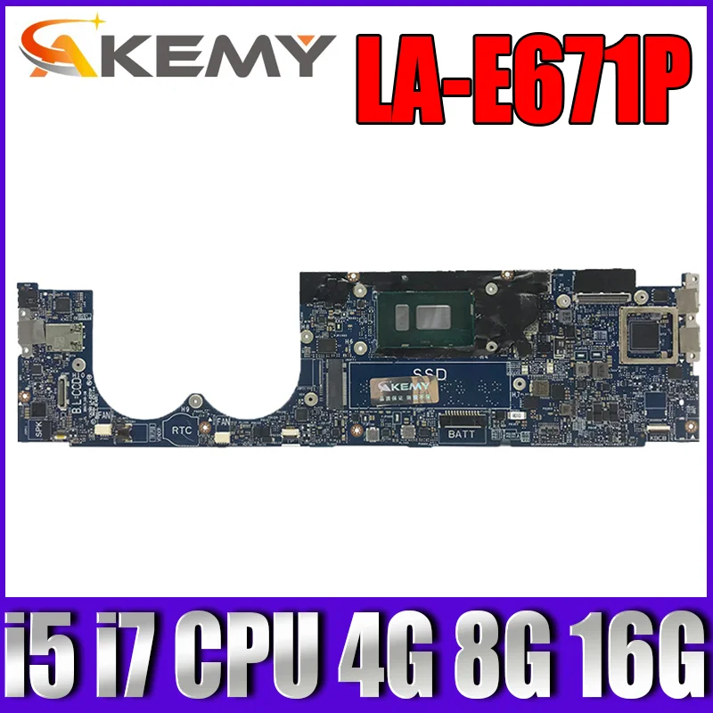 For DELL XPS 13 9370 Laptop motherboard CAZ60 LA-E671P CN-03J7XX 0YPVJW 0JCHK7 W/ i5 i7 8th Gen CPU 4G 8G or 16GB-RAM
For DELL XPS 13 9370 Laptop motherboard CAZ60 LA-E671P CN-03J7XX 0YPVJW 0JCHK7 W/ i5 i7 8th Gen CPU 4G 8G or 16GB-RAM