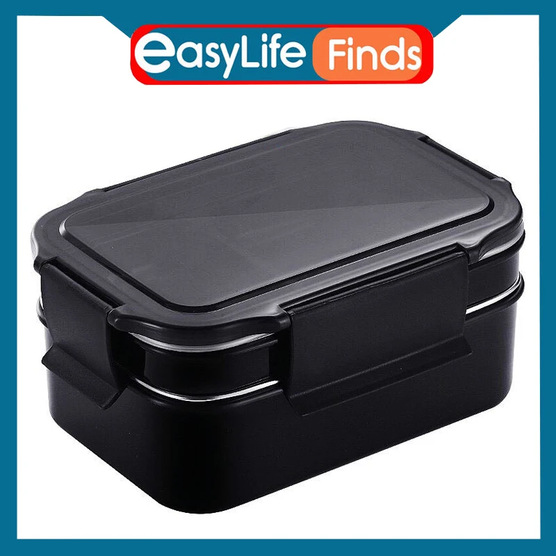 Easylife Stainless Steel Bento Box Leakproof Stackable Large Capacity Dishwasher Safe Lunch Container Lunch Box For Adults Kids
Easylife Stainless Steel Bento Box Leakproof Stackable Large Capacity Dishwasher Safe Lunch Container Lunch Box For Adults Kids