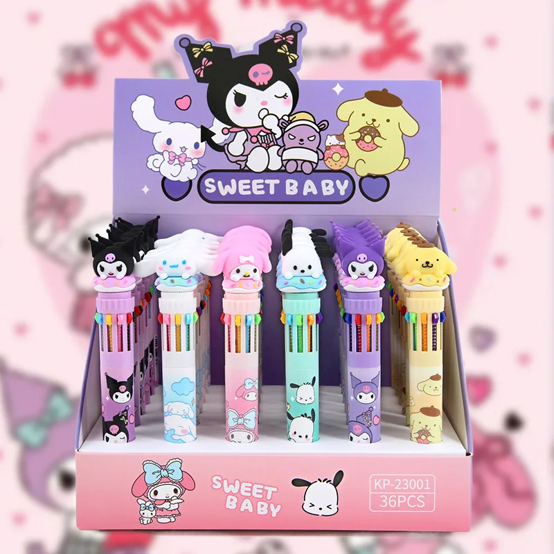 36 шт. 10 цветов Kawaii Sanrio Kuromi шариковая ручка авторучка нейтральная авторучка Канцтовары для школы и офиса гелевая авторучка подарок
36 шт. 10 цветов Kawaii Sanrio Kuromi шариковая ручка авторучка нейтральная авторучка Канцтовары для школы и офиса гелевая авторучка подарок