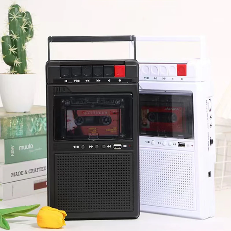 Box Type Vintage Tape Recorder 2 in 1 Portable Speaker Recorder Walkman Music Player Supports USB Input Audio Transcription
Box Type Vintage Tape Recorder 2 in 1 Portable Speaker Recorder Walkman Music Player Supports USB Input Audio Transcription