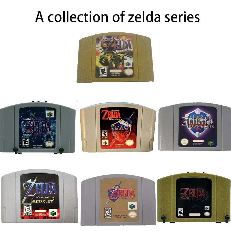Zelda series N64 Game Card Series Is Suitable for N64 Version, American English Version and Japanese Animation Toy Gift.
Zelda series N64 Game Card Series Is Suitable for N64 Version, American English Version and Japanese Animation Toy Gift.