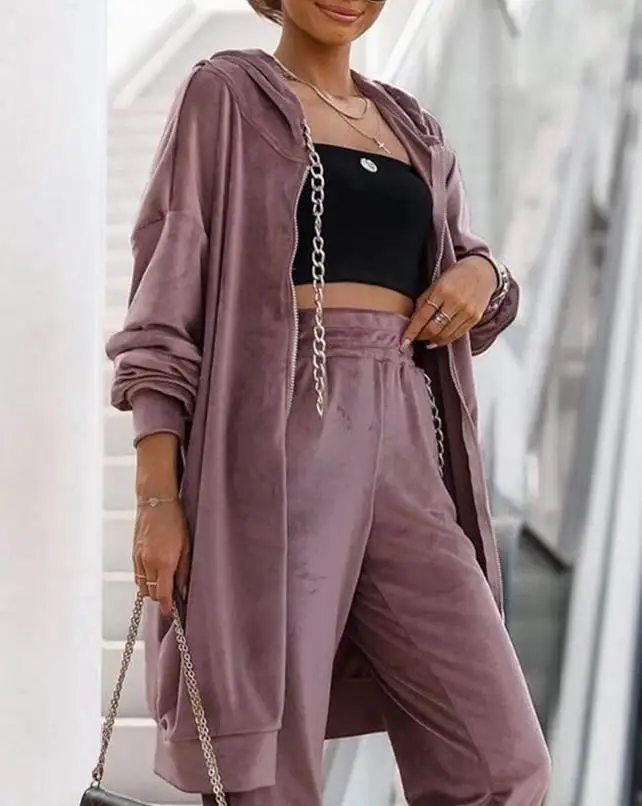 Winter Chain Decor Zipper Design Hooded Coat Women Autumn Keep Warm Blouses and Tops New Casual Slim Female Clothes Coat Outwear
Winter Chain Decor Zipper Design Hooded Coat Women Autumn Keep Warm Blouses and Tops New Casual Slim Female Clothes Coat Outwear