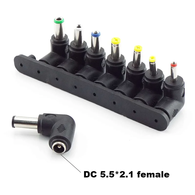 8Pcs Universal for Notebook Laptop DC Power Charger Supply Adapter Tips Connector Jack to Plug Charging 5.5X2.1mm 
8Pcs Universal for Notebook Laptop DC Power Charger Supply Adapter Tips Connector Jack to Plug Charging 5.5X2.1mm