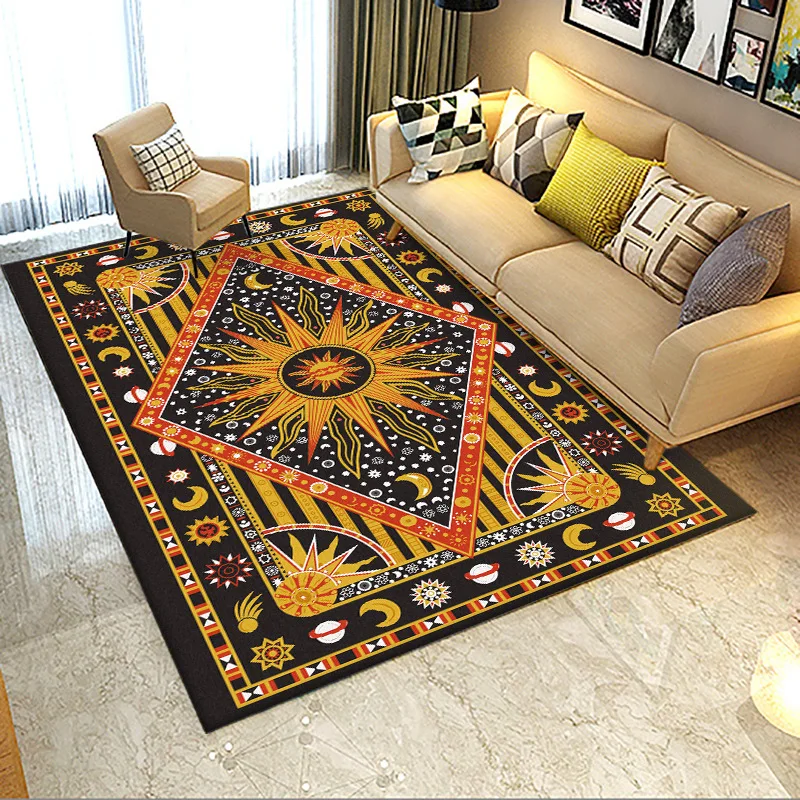 Vintage Ethnic Style Rug Living Room Bedroom Area Rug Sun Star Moon Pattern Rug Home Rug
Vintage Ethnic Style Rug Living Room Bedroom Area Rug Sun Star Moon Pattern Rug Home Rug