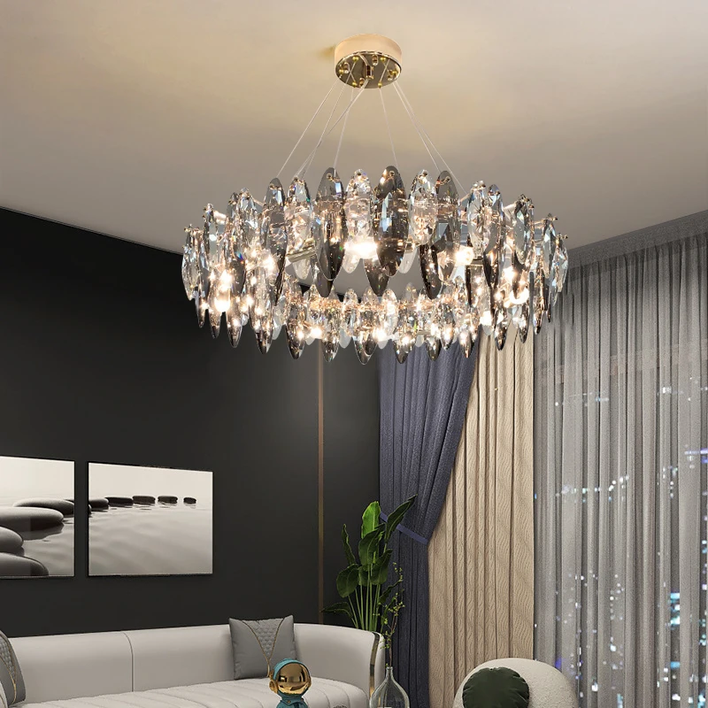 Modern crystal chandelier bedroom lamp living room ceiling lamp dining room lamp kitchen led lamp 220V chandelier lighting lamps
Modern crystal chandelier bedroom lamp living room ceiling lamp dining room lamp kitchen led lamp 220V chandelier lighting lamps