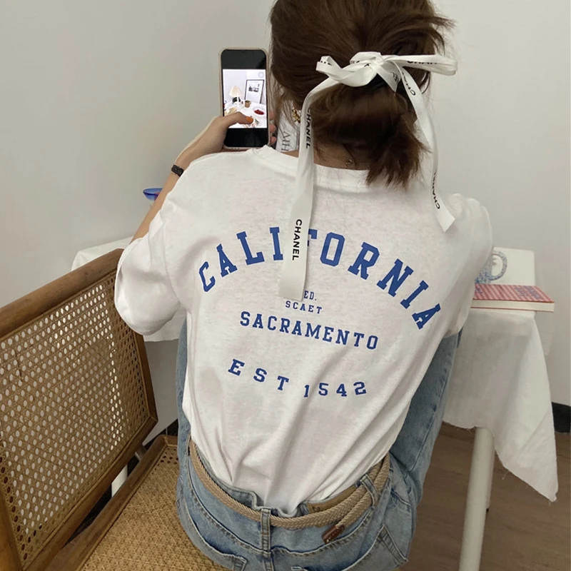 Korean Chic O Neck Short Sleeve Women T Shirts Vintage Streetwear Letter Print Female T Shirt Japanese Harajuku Tee Tops
Korean Chic O Neck Short Sleeve Women T Shirts Vintage Streetwear Letter Print Female T Shirt Japanese Harajuku Tee Tops