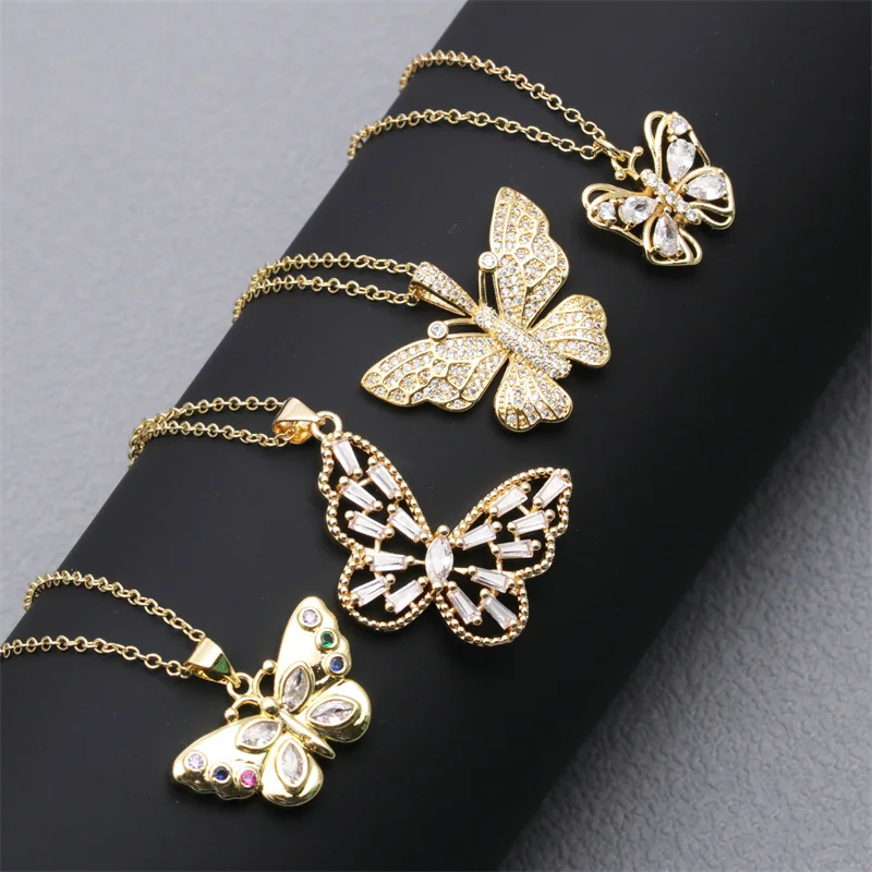 New Style Fashion Women White Zircon Butterfly Copper Necklaces Pop Butterfly Necklace Jewelry For Women Party Fine Jewelry
New Style Fashion Women White Zircon Butterfly Copper Necklaces Pop Butterfly Necklace Jewelry For Women Party Fine Jewelry
