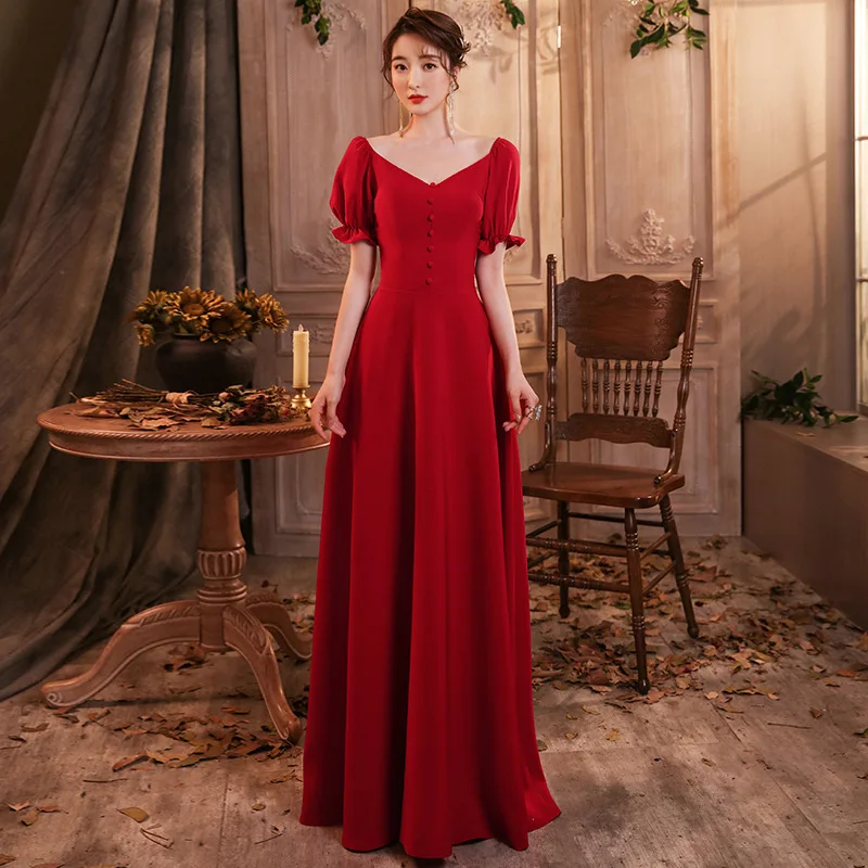 Toast Suit 2023 Spring New Bride Wedding Skirt Slim Fit High-Fashion Edge Engagement Evening Dress For Women
Toast Suit 2023 Spring New Bride Wedding Skirt Slim Fit High-Fashion Edge Engagement Evening Dress For Women