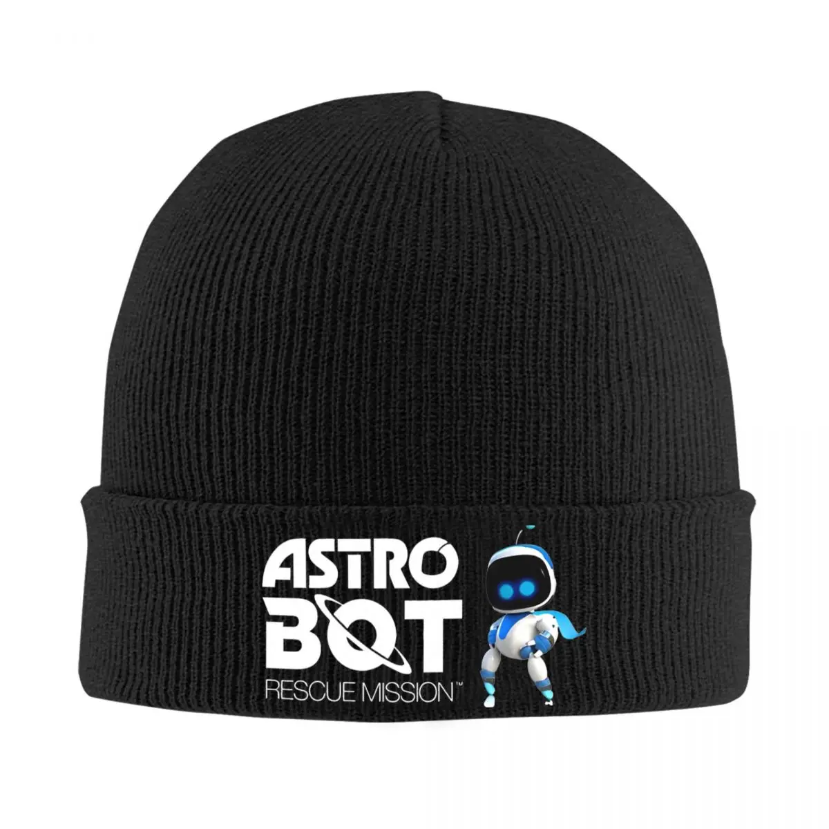 Вязаная шапка с логотипом A-Astro-Bot шапки-бини уличные термоэластичные шапки
