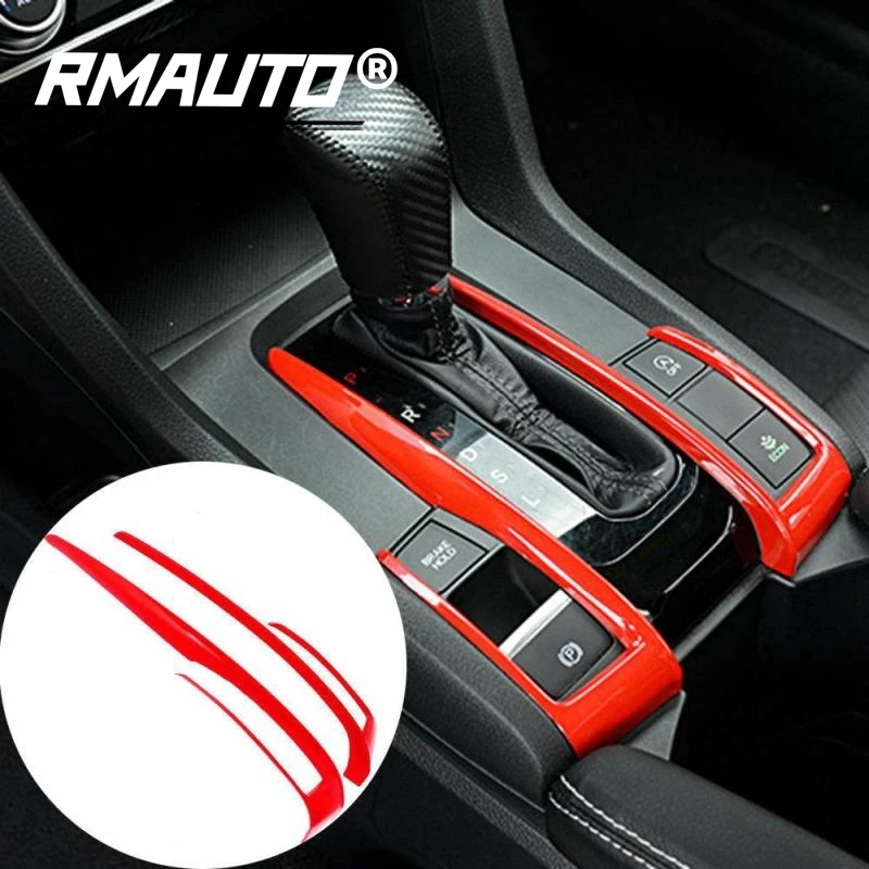 2Pcs Car Interior Gear Shift Frame Cover Trim ABS Red Sport Style For Honda Civic 10th 2016-2018 Car Styling Accessories
2Pcs Car Interior Gear Shift Frame Cover Trim ABS Red Sport Style For Honda Civic 10th 2016-2018 Car Styling Accessories