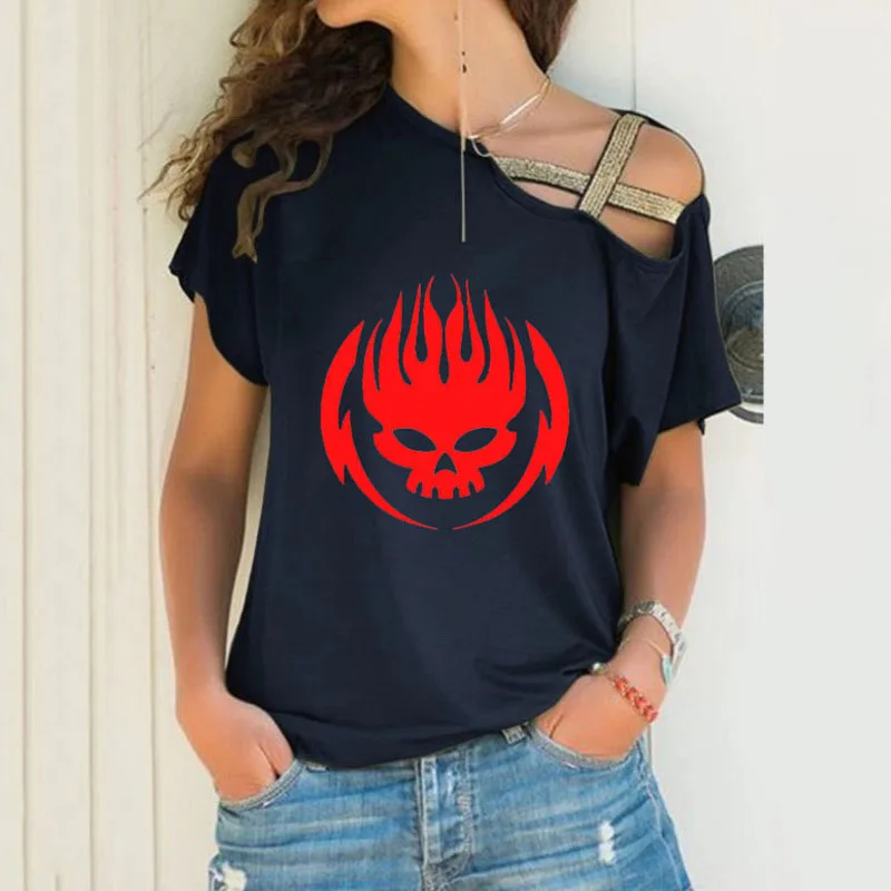 T Shirt Women shirts Solid Single shoulder Short Sleeve Skull Off Summer Sexy Casual Short Sleeve Top Street Clothes Dropship
T Shirt Women shirts Solid Single shoulder Short Sleeve Skull Off Summer Sexy Casual Short Sleeve Top Street Clothes Dropship