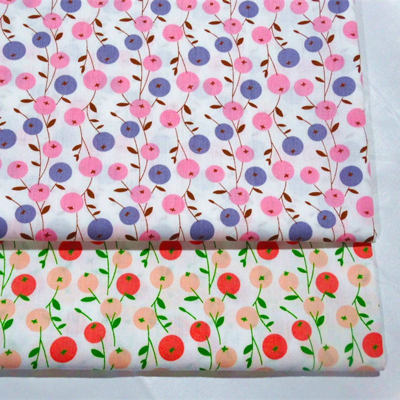 50x160 см Цветочные Фрукты хлопковая ткань изготовление хлопчатобумажных одеял
